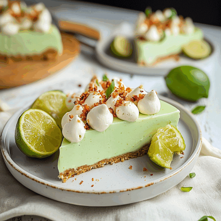 No-Bake Key Lime Pie with Graham Crust