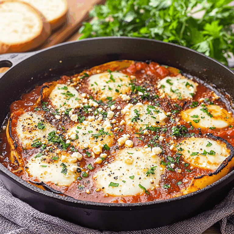 Skillet Ricotta‑Stuffed Shells in Tomato Herb Sauce