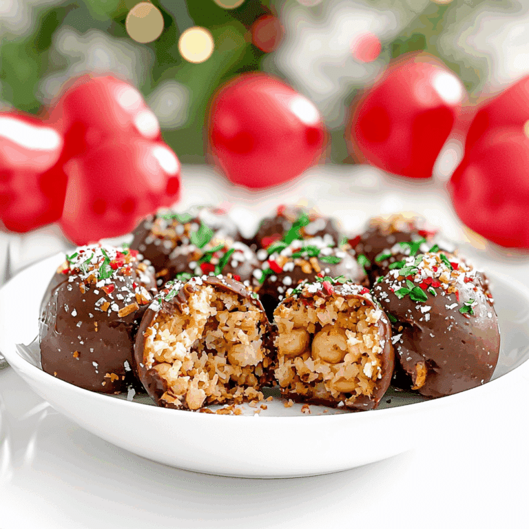 Holiday Hazelnut Crunch Truffles with Dark Chocolate and Sea Salt Garnish