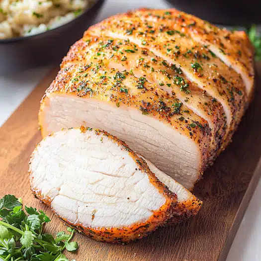 Garlic Herb Crusted Roast Turkey Breast