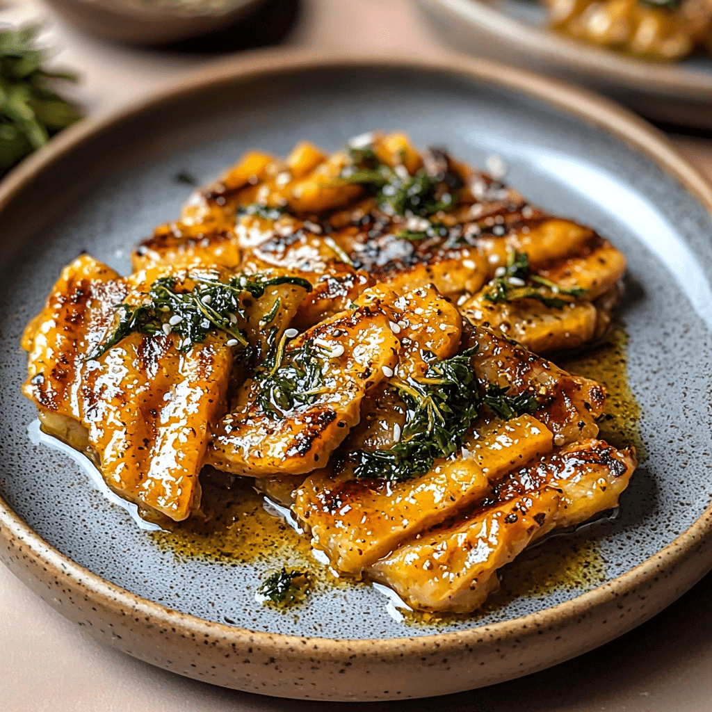 Baked Halloumi with Roasted Cherry Tomatoes and Thyme – A Mediterranean-Inspired Vegetarian Dish