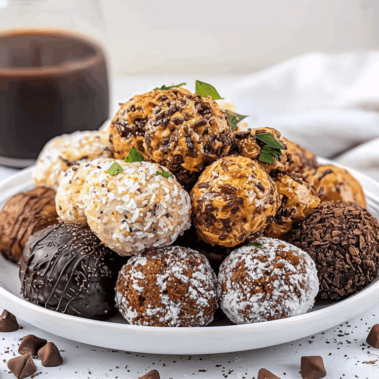 Assorted No-Bake Holiday Truffle Bites – Easy Christmas Candy Balls Rolled in Festive Coatings