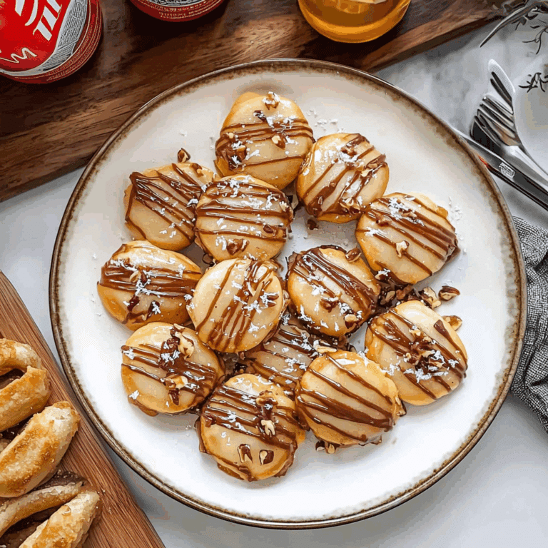 Salted Caramel Shortbread Bites with Chocolate Drizzle