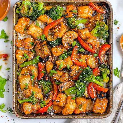 Sticky Teriyaki Chicken and Veggie Sheet Pan Dinner