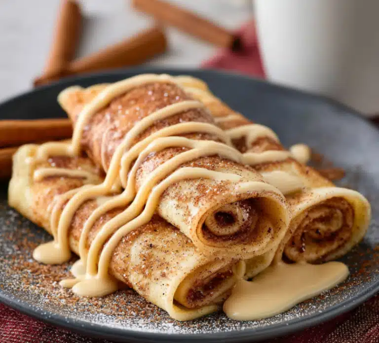 Cinnamon Roll Crepes