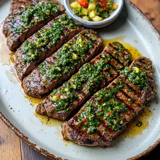 Grilled Steak with Chimichurri