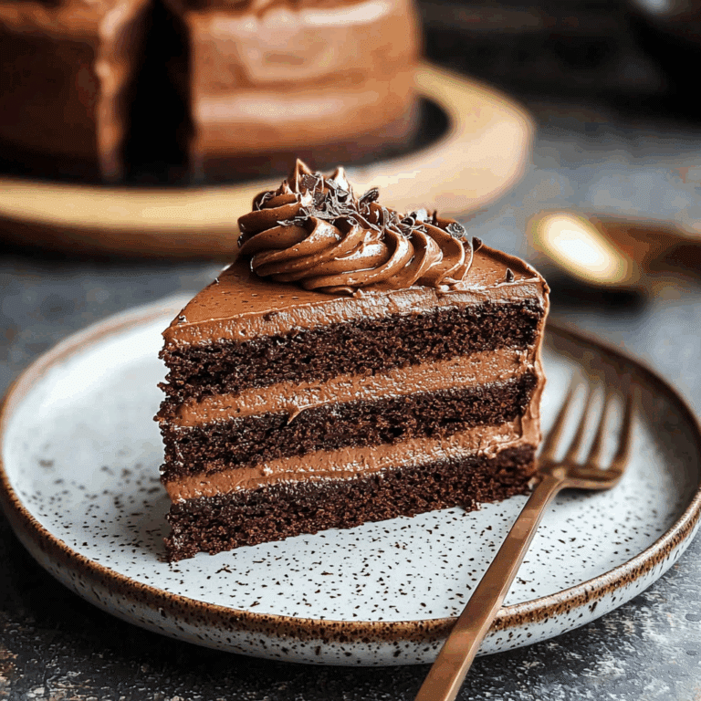 Triple Layer Chocolate Cake