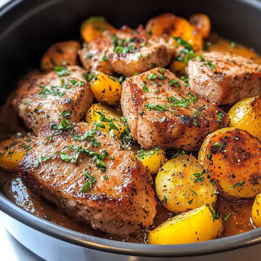 meat Medallions with Herb-Roasted Potatoes