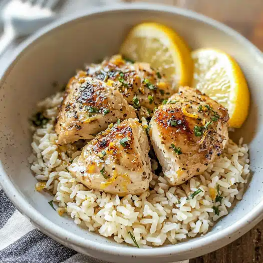 Lemon Herb Chicken with Rice