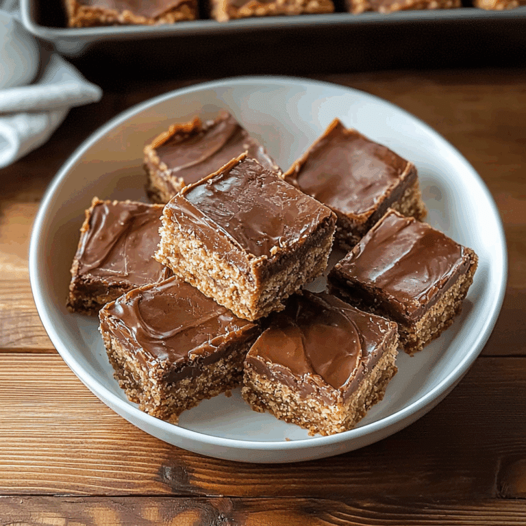 No-Bake Chocolate Crunch Bars