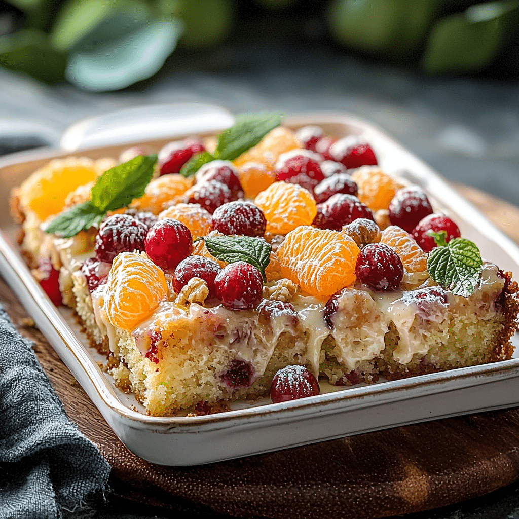 Cranberry Mandarin Cake