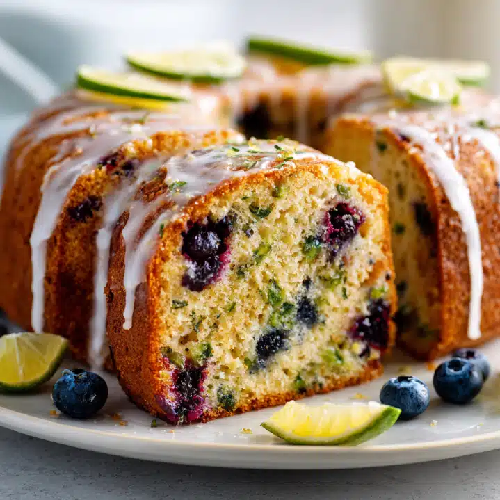 Lemon Blueberry Zucchini Bundt Cake