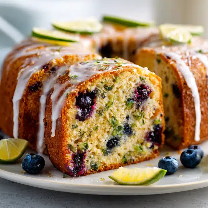 Blueberry Lime Bundt Cake