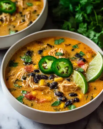 Creamy Chicken Tortilla Soup
