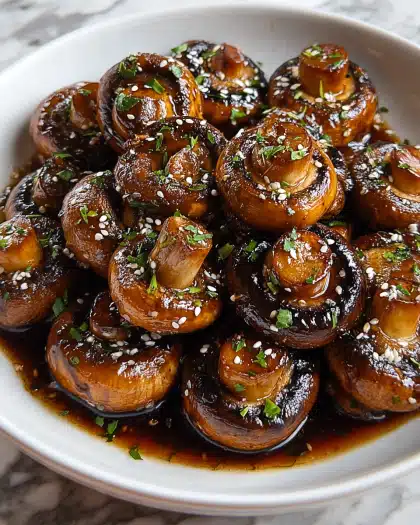 Soy‑Glazed Mushrooms