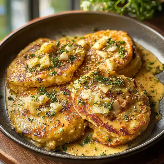 Savory Corn Fritters with Herb Sauce