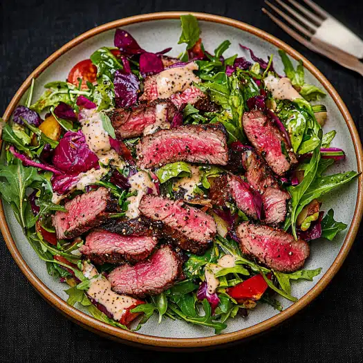 Steak Salad with Creamy