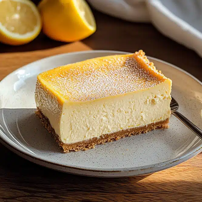 Classic Lemon Cheesecake Bars