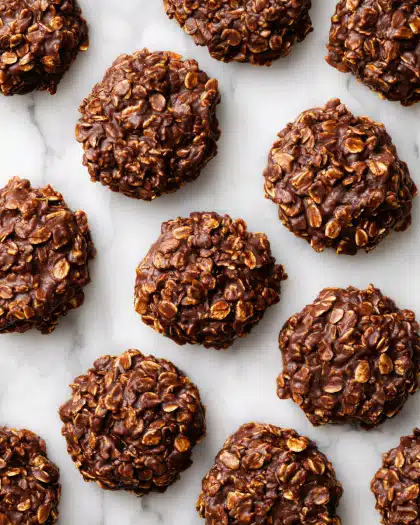 No‑Bake Chocolate Oatmeal Cookies