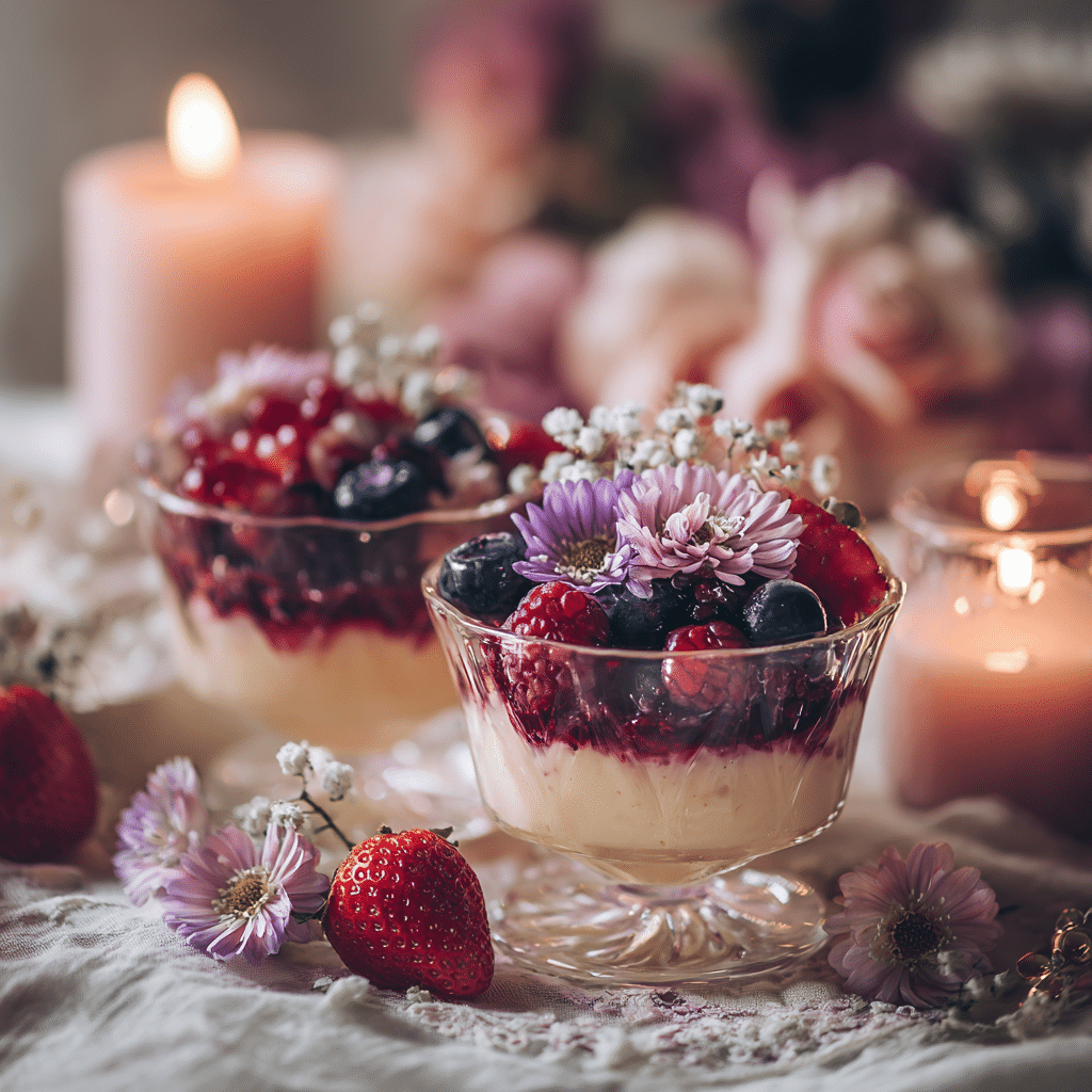 Vanilla Berry Heart Pudding: Gentle Love in Soft Form Recipe