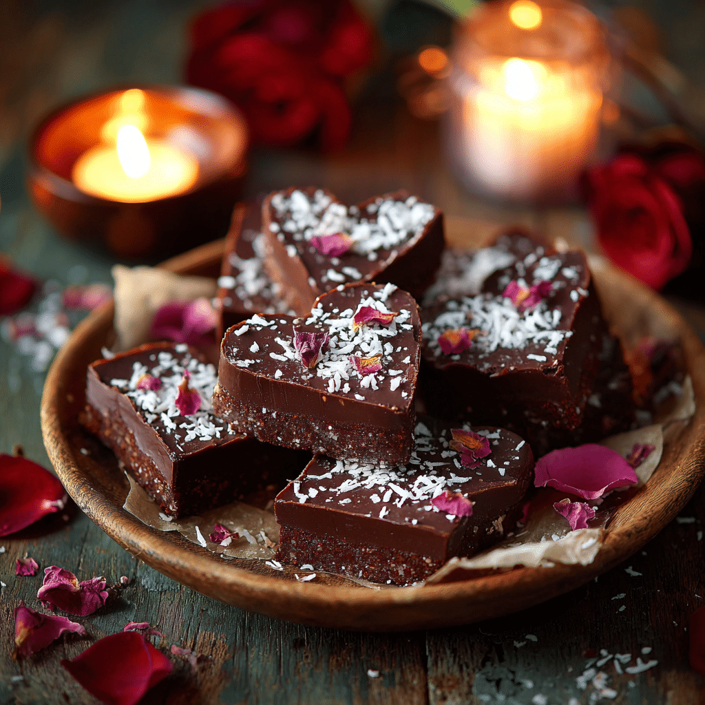 Chocolate Coconut Heart Bars: Soft Chewy Affection Recipe