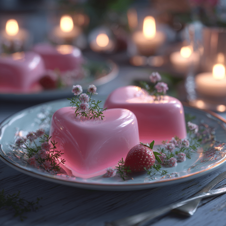 Strawberry Milk Heart Jelly: Playful Valentine Treat Recipe