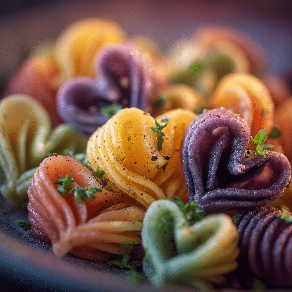 Valentine’s Day Rainbow Pasta Recipe
