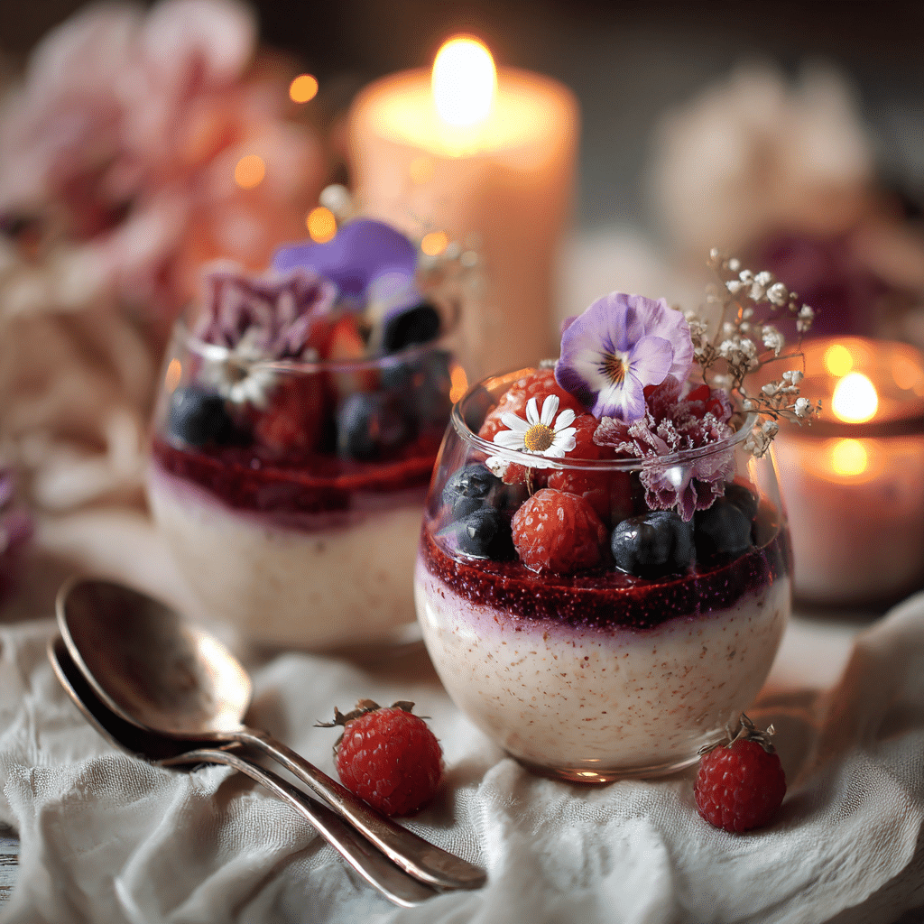 Vanilla Berry Heart Pudding: Gentle Love in Soft Form Recipe - Recipe Image