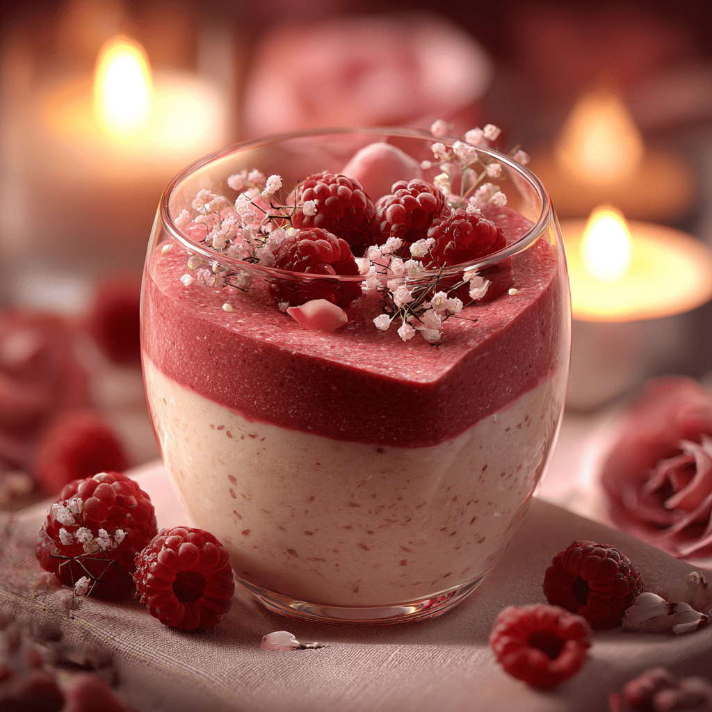Raspberry Vanilla Heart Smoothie: Fresh Sweet Love Recipe - Recipe Image