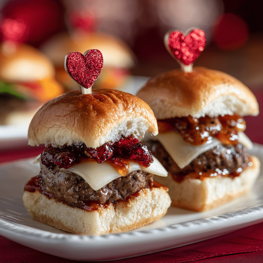 Valentine’s Day Sliders Recipe - Recipe Image