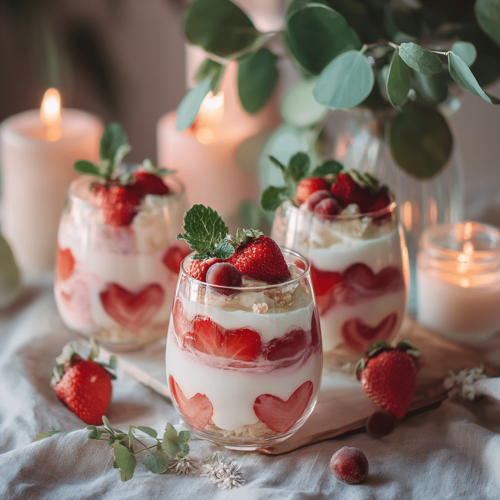 Valentine’s Day Fruit and Yogurt Parfaits Recipe - Recipe Image