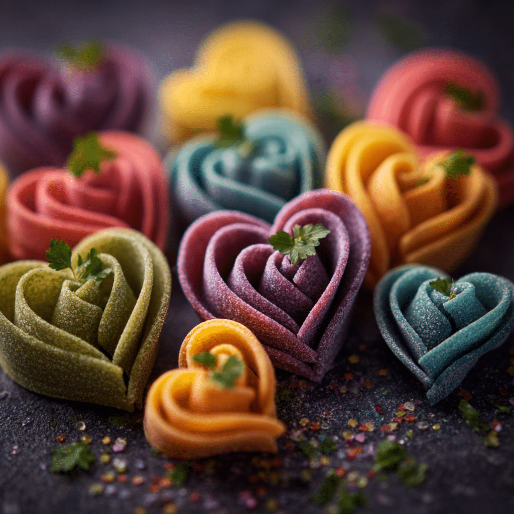 Valentine’s Day Rainbow Pasta Recipe - Recipe Image