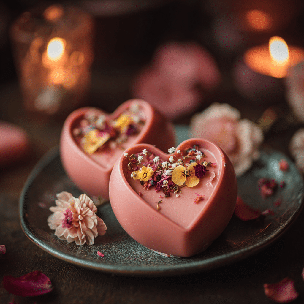 Pink Chocolate Heart Shells: Elegant Romantic Finish Recipe - Recipe Image