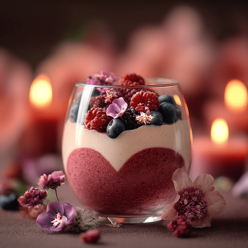 Raspberry Vanilla Heart Smoothie: Fresh Sweet Love Recipe - Recipe Image