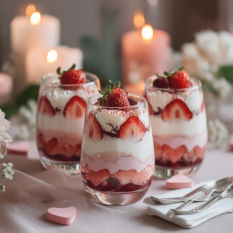 Valentine’s Day Fruit and Yogurt Parfaits Recipe