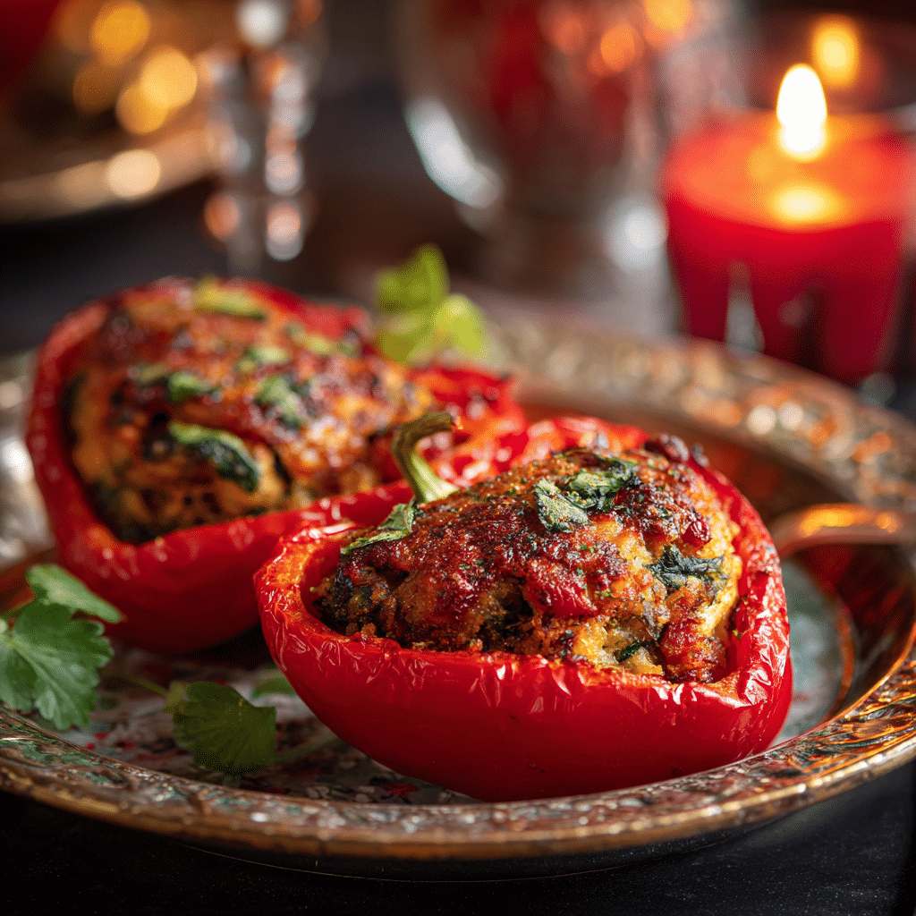 Valentine’s Day Stuffed Peppers Recipe - Recipe Image