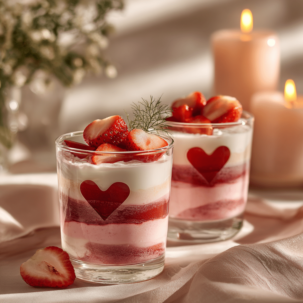 Valentine’s Day Fruit and Yogurt Parfaits Recipe - Recipe Image