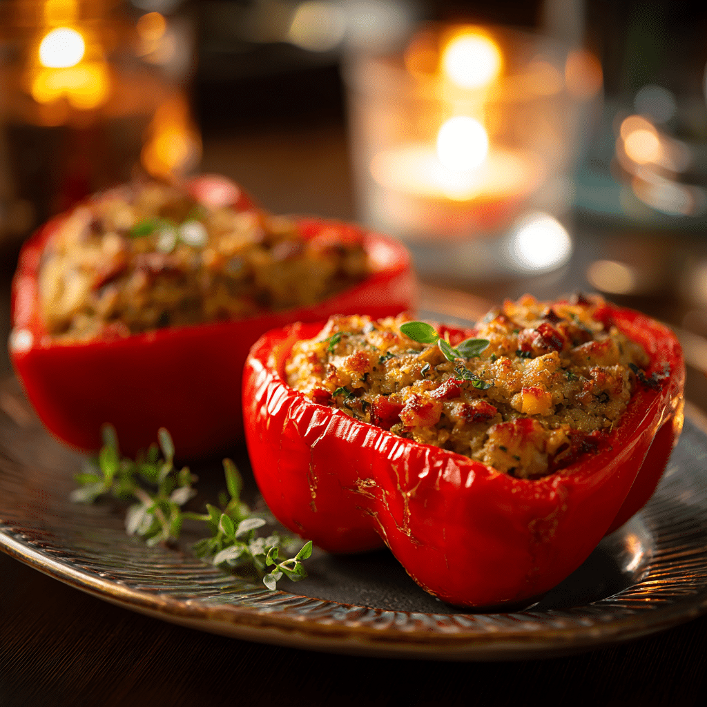 Valentine’s Day Stuffed Peppers Recipe