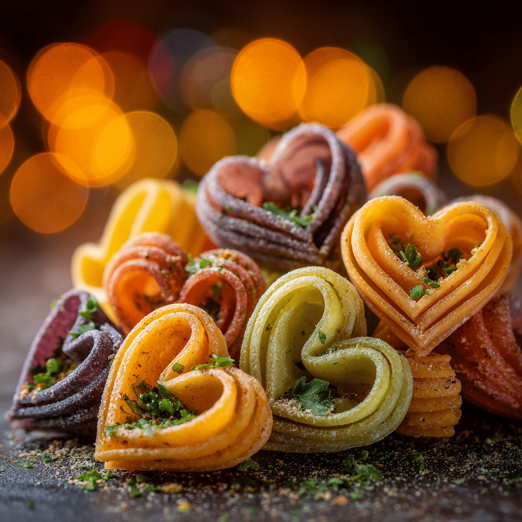 Valentine’s Day Rainbow Pasta Recipe - Recipe Image