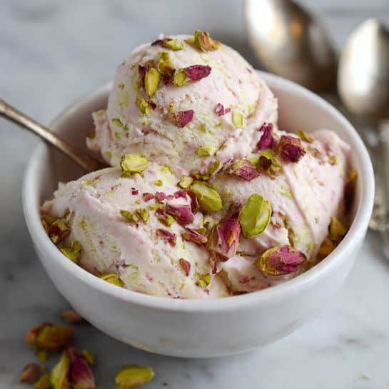 Rose Pistachio Ice Cream – Easy Dessert Recipe - Recipe Image