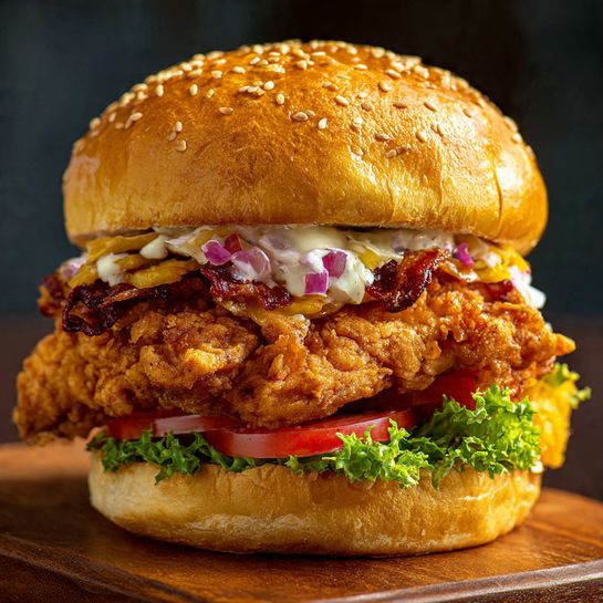 Classic Crispy Chicken Burger: Golden Crunch Perfection Recipe - Recipe Image