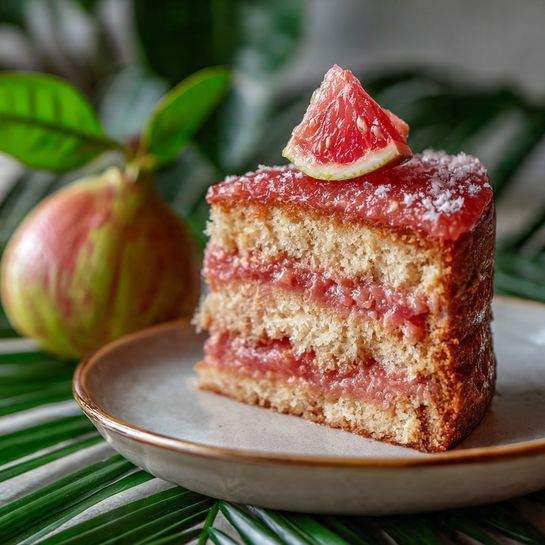 Decadent Hawaiian Guava Cake: A Slice of Paradise Recipe - Recipe Image