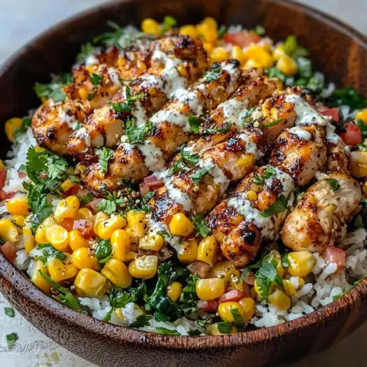 Grilled Street Corn Chicken Bowl