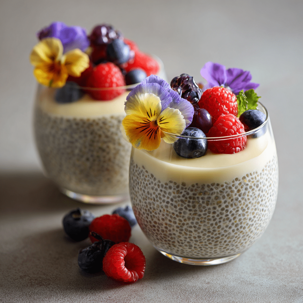 Silky Vanilla Chia Cream Cups Recipe