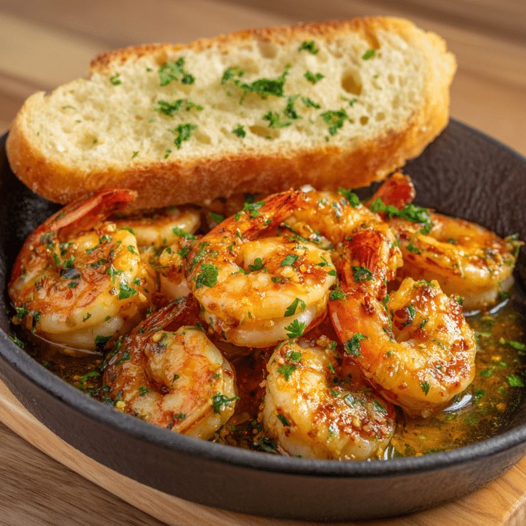 Butter Garlic Shrimp with Warm Bread Recipe