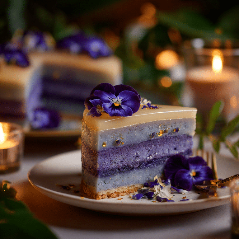 Butterfly Pea Lemon Cake Recipe