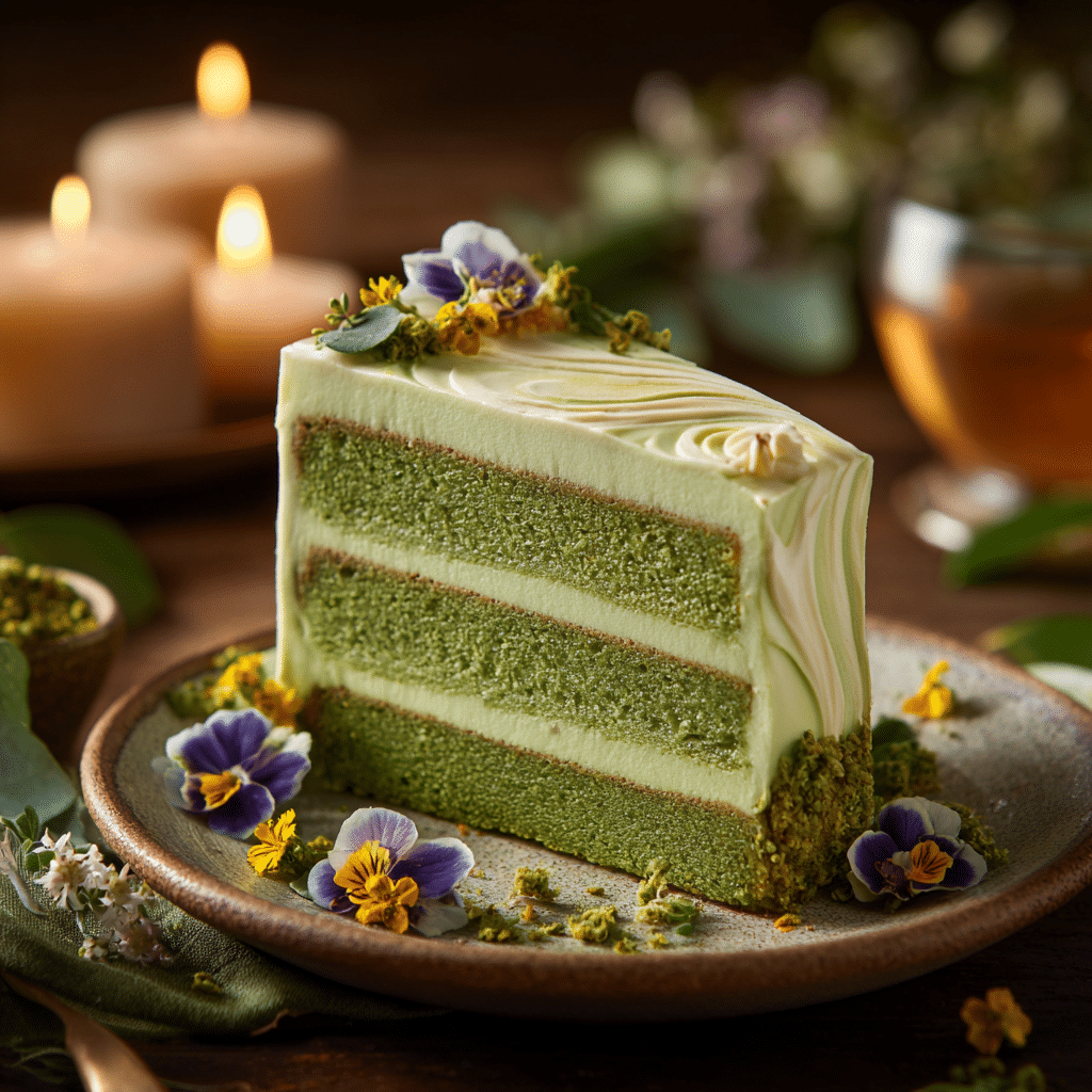 Spinach Vanilla Cake Recipe - Recipe Image