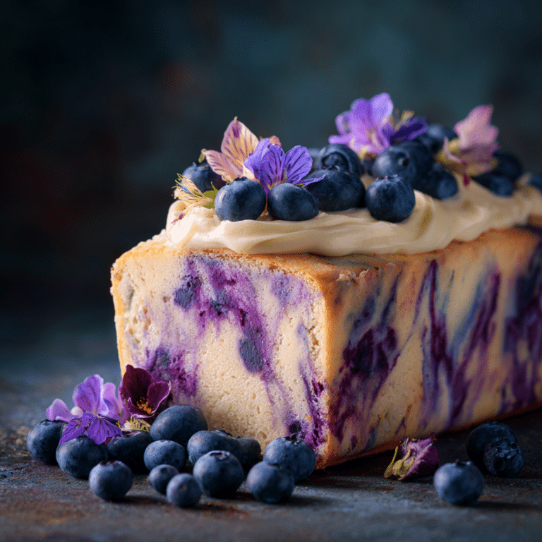 Blueberry Yogurt Marble Cake Recipe
