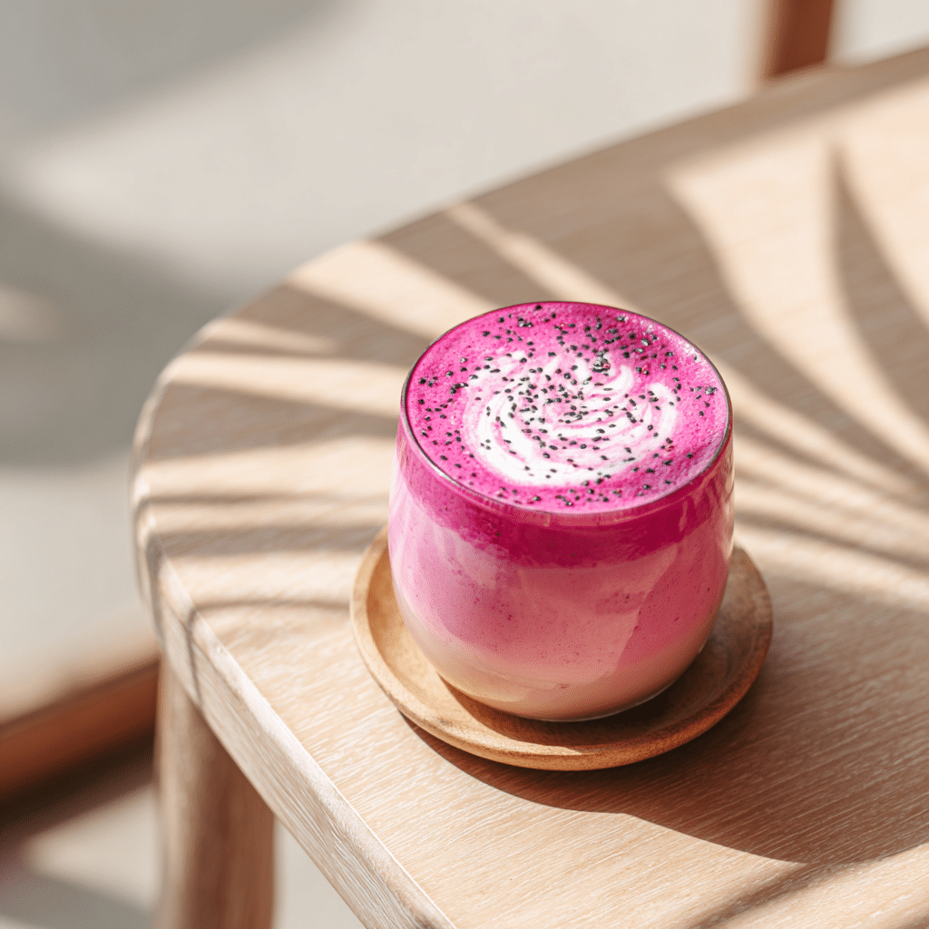 Dragon Fruit Tea Latte Recipe