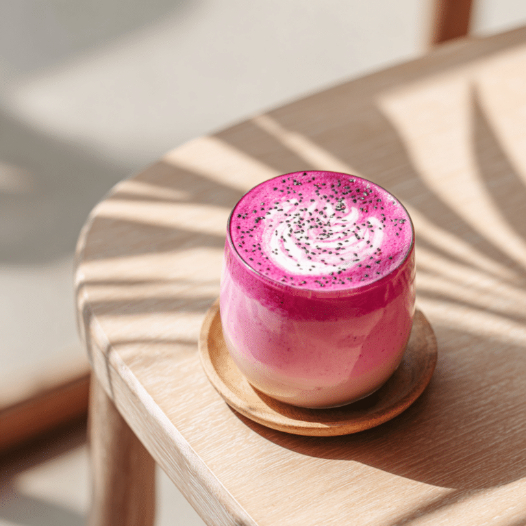 Dragon Fruit Tea Latte Recipe